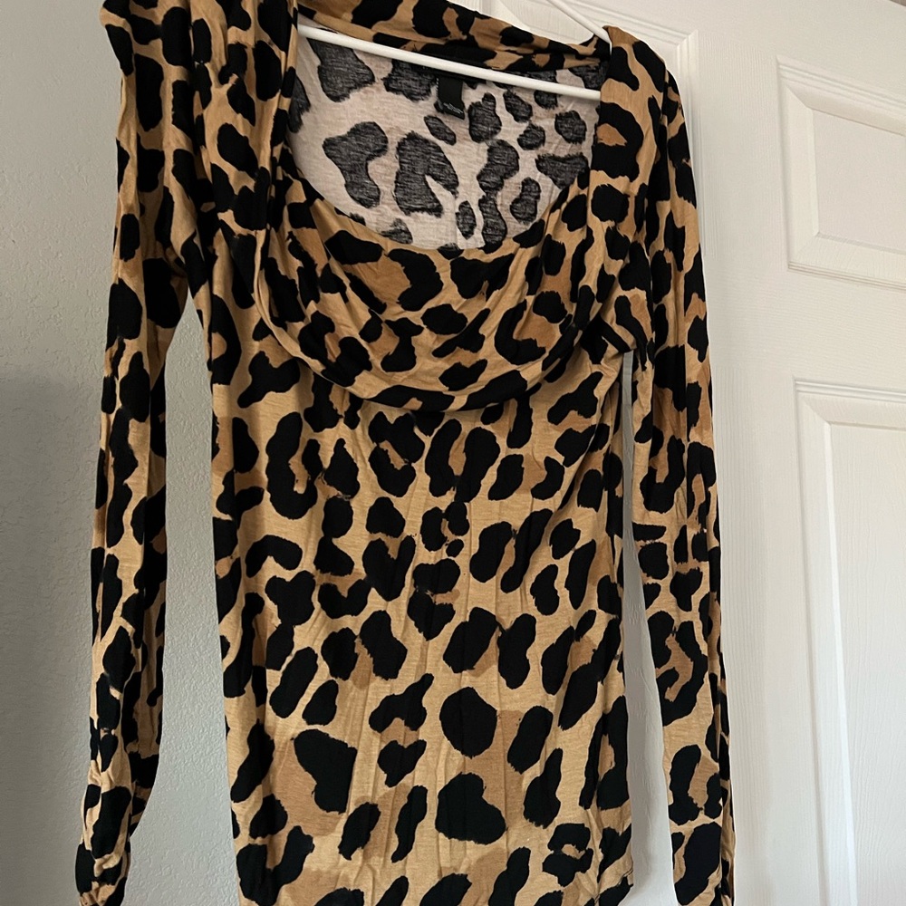 INC International Concepts Leopard Print Blouse
